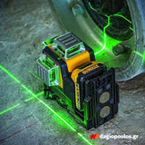 DeWalt DCE089D1G18-GB Αλφάδι Λέιζερ 3 x 360° 12V / 18V XR® Li-Ion Πολλαπλών Γραμμών Πράσινο Με Μπαταρία 2.0Ah - Βαλίτσα T-Stak