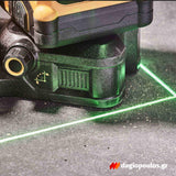 DeWalt DCE089D1G18-GB Αλφάδι Λέιζερ 3 x 360° 12V / 18V XR® Li-Ion Πολλαπλών Γραμμών Πράσινο Με Μπαταρία 2.0Ah - Βαλίτσα T-Stak