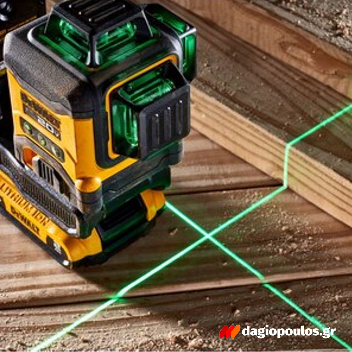 DeWalt DCE089D1G18-GB Αλφάδι Λέιζερ 3 x 360° 12V / 18V XR® Li-Ion Πολλαπλών Γραμμών Πράσινο Με Μπαταρία 2.0Ah - Βαλίτσα T-Stak