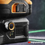 DeWalt DCE089D1G18-GB Αλφάδι Λέιζερ 3 x 360° 12V / 18V XR® Li-Ion Πολλαπλών Γραμμών Πράσινο Με Μπαταρία 2.0Ah - Βαλίτσα T-Stak