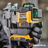 DeWalt DCE089D1G18-GB Αλφάδι Λέιζερ 3 x 360° 12V / 18V XR® Li-Ion Πολλαπλών Γραμμών Πράσινο Με Μπαταρία 2.0Ah - Βαλίτσα T-Stak