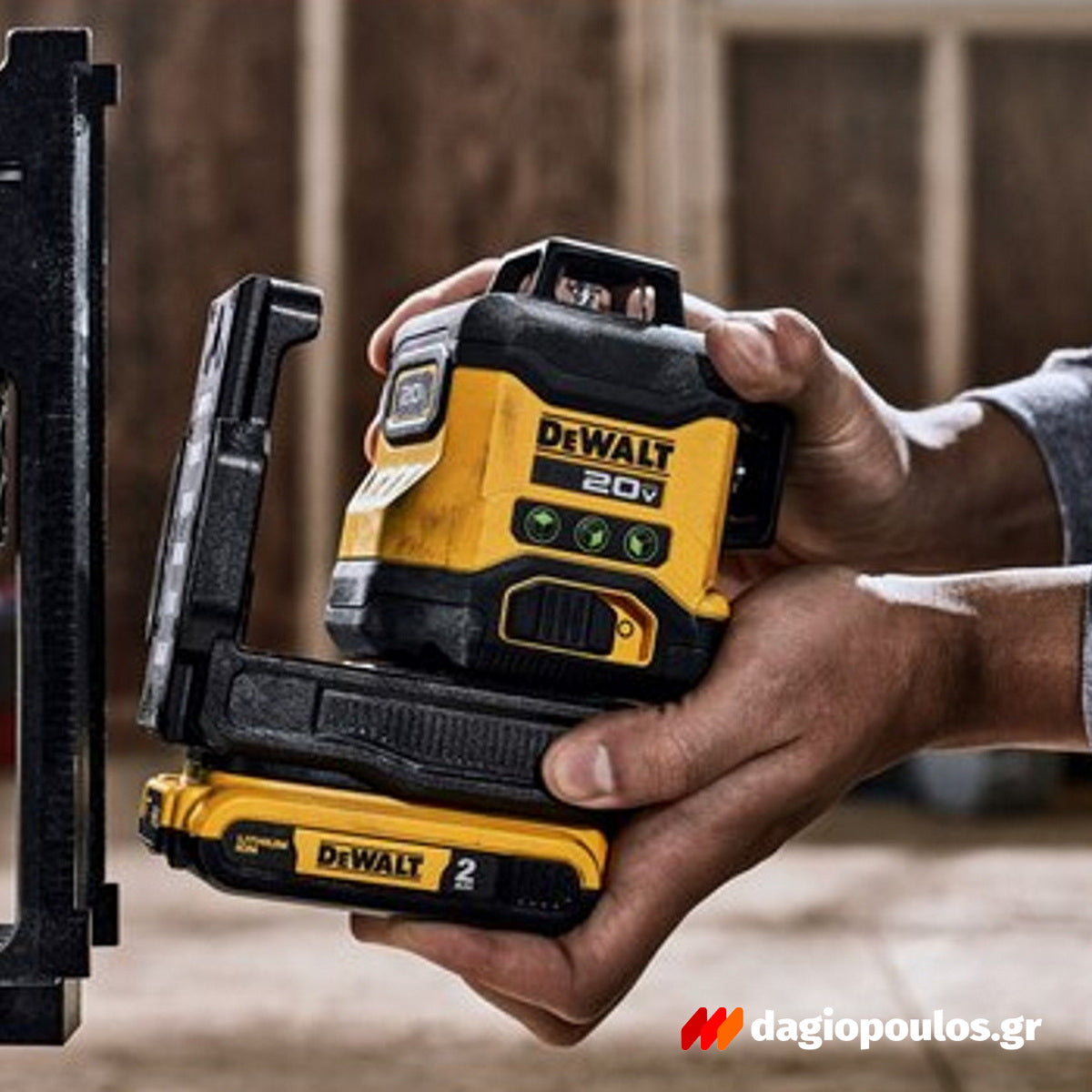 DeWalt DCE089D1G18-GB Αλφάδι Λέιζερ 3 x 360° 12V / 18V XR® Li-Ion Πολλαπλών Γραμμών Πράσινο Με Μπαταρία 2.0Ah - Βαλίτσα T-Stak