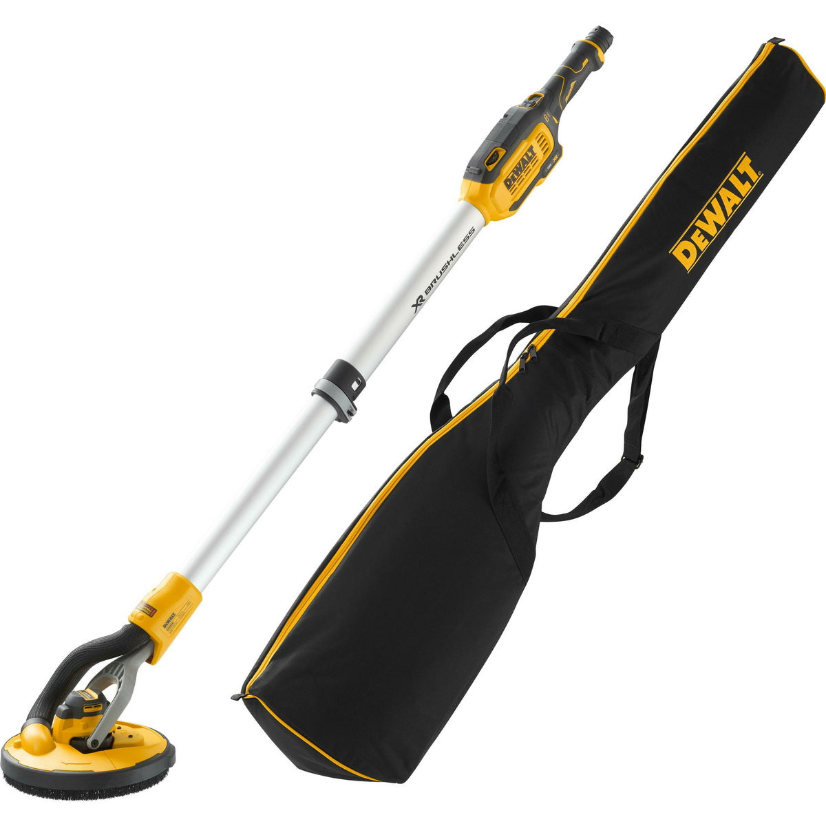 DeWalt DCE800T2-QW Brushless Τριβείο Τοίχου Γυψοσανίδας Ρυθμιζόμενο Πτυσσόμενο Μπαταρίας 18V Li-Ion 225mm Με 2 Μπαταρίες 6.0Ah & Θήκη Μεταφοράς
