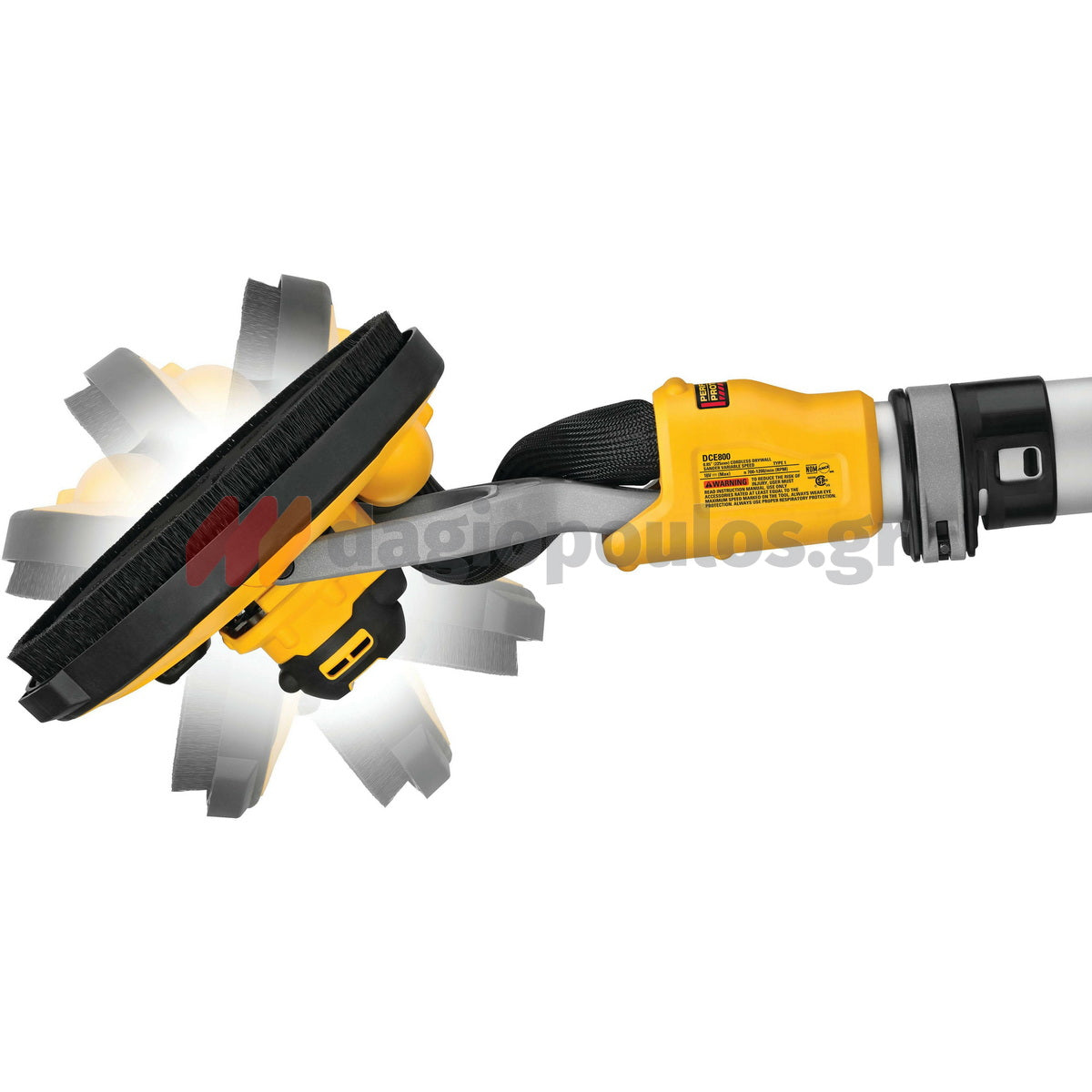 DeWalt DCE800T2-QW Brushless Τριβείο Τοίχου Γυψοσανίδας Ρυθμιζόμενο Πτυσσόμενο Μπαταρίας 18V Li-Ion 225mm Με 2 Μπαταρίες 6.0Ah & Θήκη Μεταφοράς