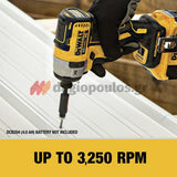 DeWalt DCF887NT Brushless Παλμικό Κατσαβίδι Μπαταρίας 18V Li-Ion 1/4" 205Nm SOLO & Βαλίτσα T-Stak