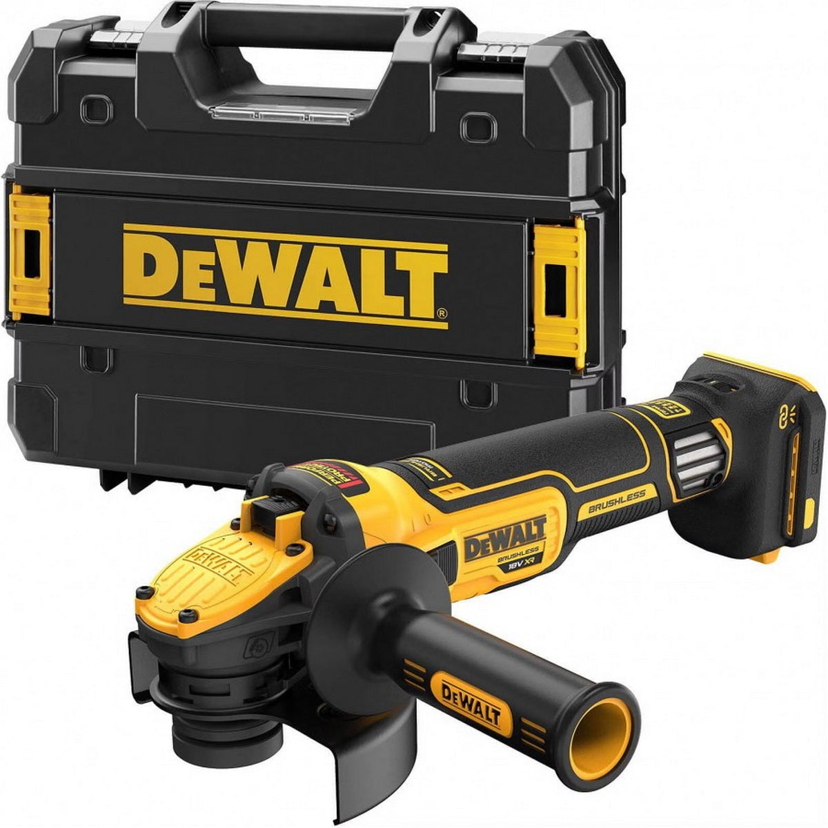 DeWalt DCG405NT Brushless Γωνιακός Τροχός Μπαταρίας 18V Li-Ion 125mm SOLO Με Βαλίτσα T-Stak