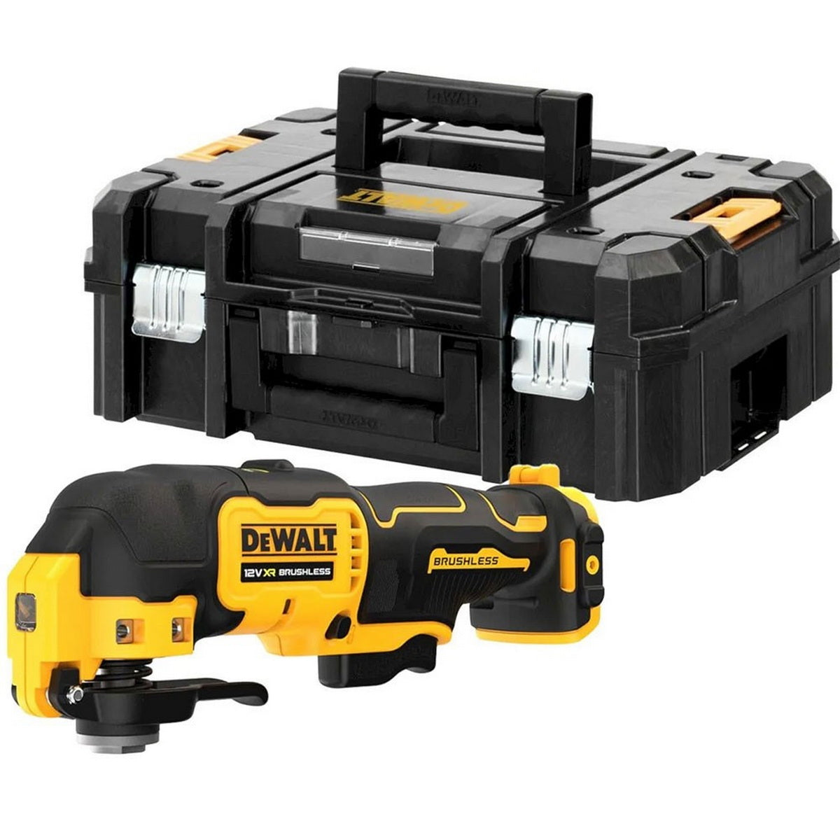 DeWalt DCS353NT Brushless Πολυεργαλείο Μπαταρίας 12V Li-Ion SOLO Με Εξαρτήματα & Βαλίτσα TStak