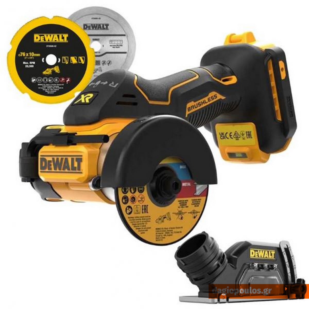 Dewalt DCS438N Τροχός Brushless 18V 76MM SOLO | dagiopoulos.gr