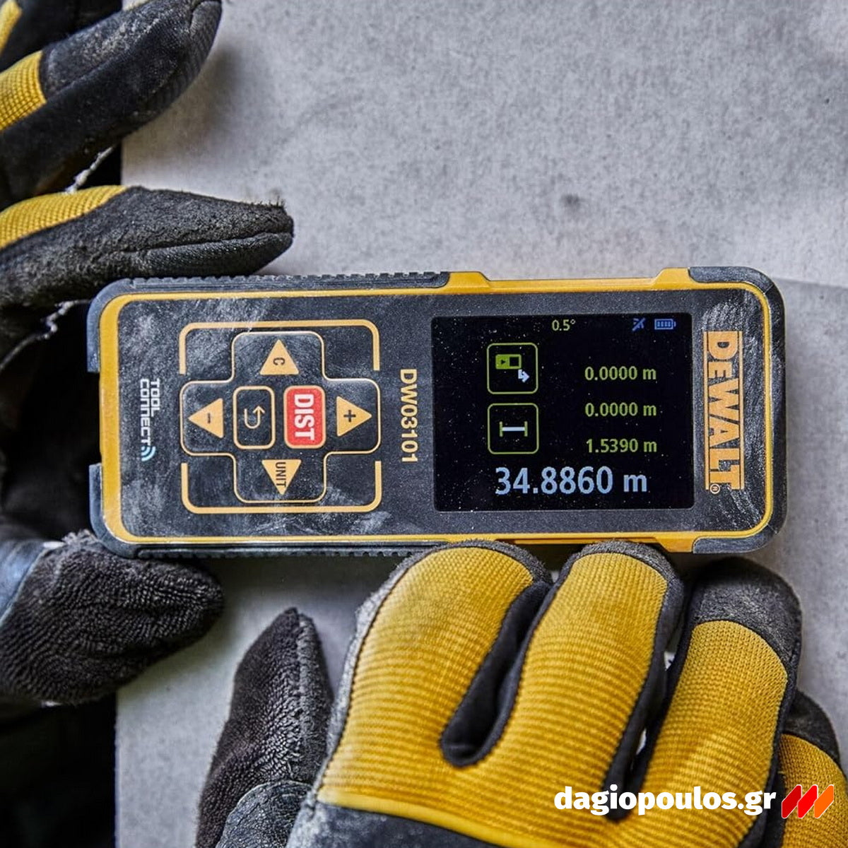 DeWalt DW03101-XJ Αποστασιόμετρο Laser Με Εμβέλεια 100m, Σύνδεση Bluetooth
