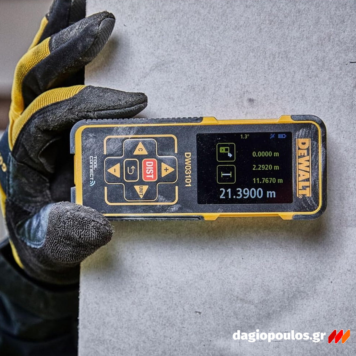 DeWalt DW03101-XJ Αποστασιόμετρο Laser Με Εμβέλεια 100m, Σύνδεση Bluetooth