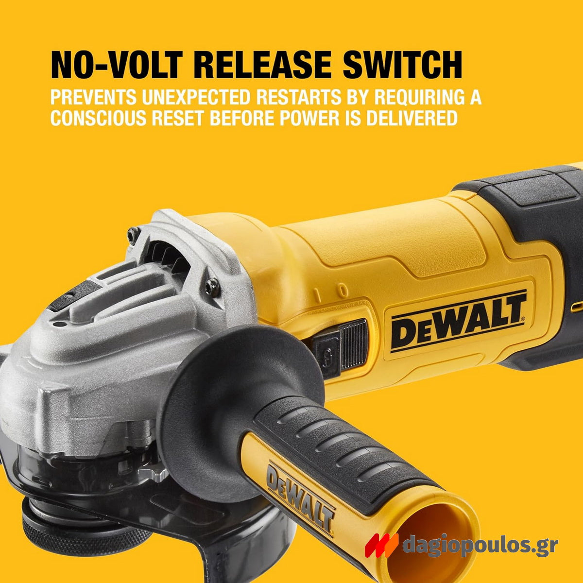 Dewalt DWE4257KT-QS Ηλεκτρικός Γωνιακός Τροχός 1500W 125mm Ρυθμιζόμενος
