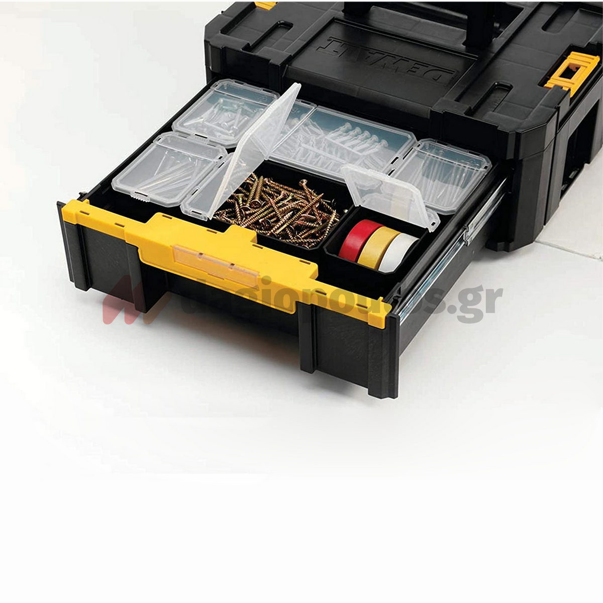 DeWalt DWST1-70705 T-Stak Εργαλειοθήκη Συρταριέρα Με Organiser & 6 Κύπελα Θήκες