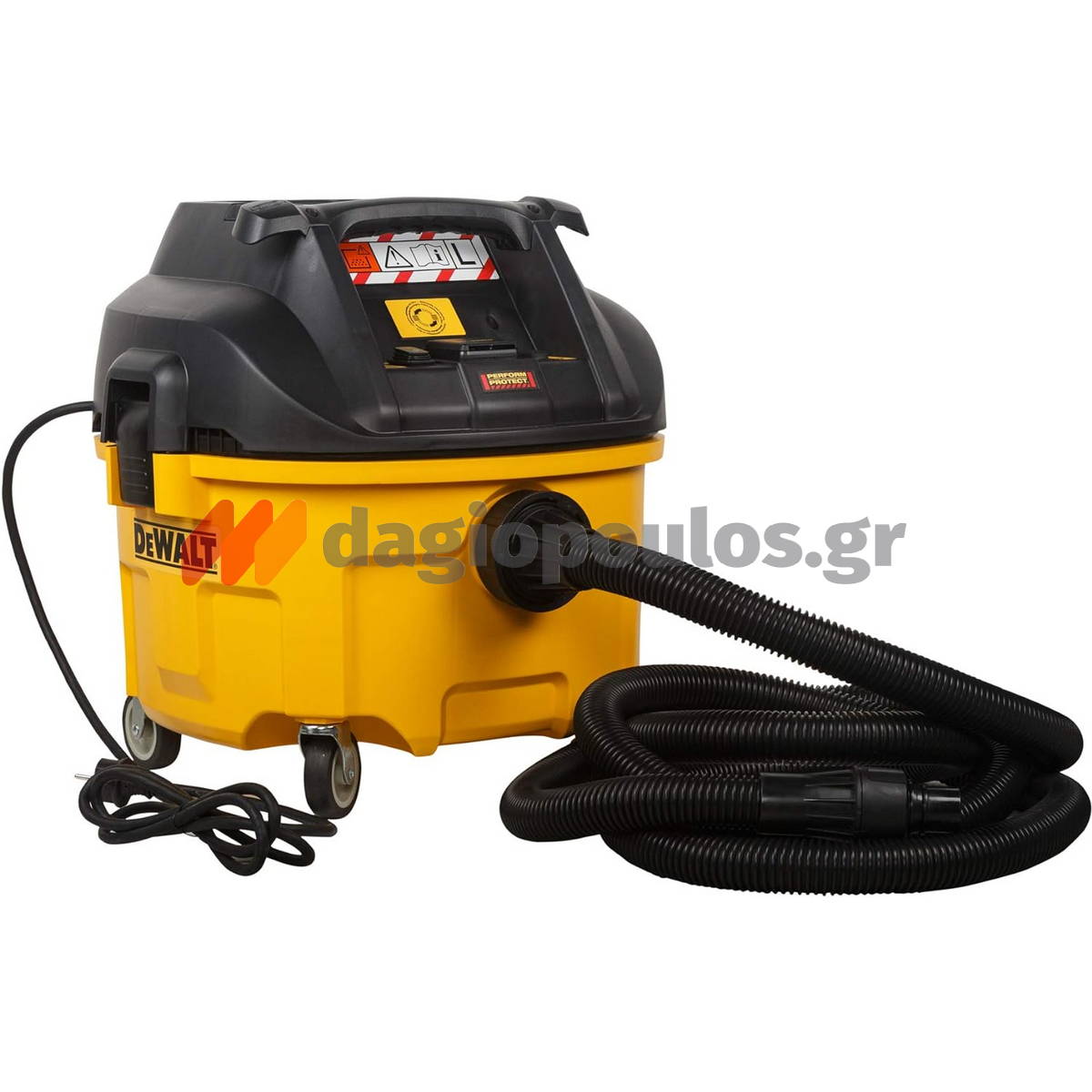 DeWalt DWV901L Ηλεκτρική Σκούπα Υγρών Στερεών 30Ltr 1400W Βαρέος Τύπου