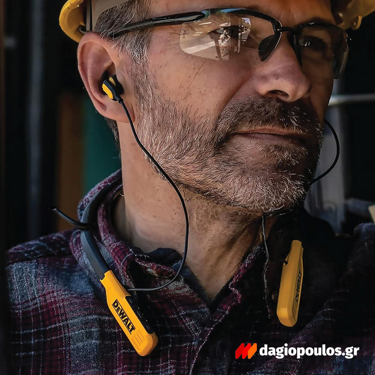 Dewalt DXMA190-2091-DWG Bluetooth Ασύρματα Ακουστικά PRO με Λαιμοδέτη