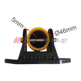 Κολωνάκι Μεταλλικό Στρογγυλό "Σπαστό" Απαγόρευσης Στάθμευσης & Οριοθέτησης Κίτρινο Με Κλειδαριά 65cm