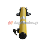 Κολωνάκι Μεταλλικό Στρογγυλό "Σπαστό" Απαγόρευσης Στάθμευσης & Οριοθέτησης Κίτρινο Με Κλειδαριά 65cm