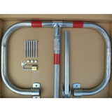 Μπάρα Παρεμπόδισης Παρκαρίσματος Αρθρωτή Γαλβανιζέ Τύπου C Με 3 Πόδια