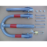 Μπάρα Παρεμπόδισης Παρκαρίσματος Αρθρωτή Γαλβανιζέ Τύπου U Με 3 Πόδια Στενή