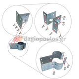 Καθρέφτης Ασφαλείας - Ελέγχου Πολυκαρβονικός Ενισχυμένος Με Γείσο 100cm