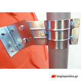 Καθρέφτης Ασφαλείας - Ελέγχου Πολυκαρβονικός Ενισχυμένος Με Γείσο 80cm