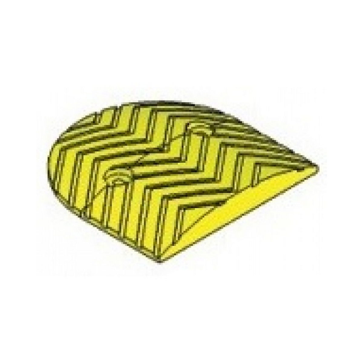 Σαμαράκι Μείωσης Ταχύτητας Χαμηλό Ακραίο Κομμάτι ΚΙΤΡΙΝΟ