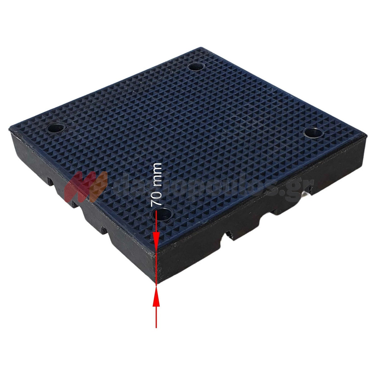 Ελαστικό Oδόστρωμα 500mm x 500mm x 70mm