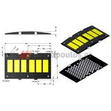 Σαμαράκι Μείωσης Ταχύτητας Πλατύ Ψηλό Μεσαίο Τμήμα