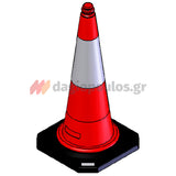 Κώνος Κυκλοφορίας Ελαστικός PVC 70cm