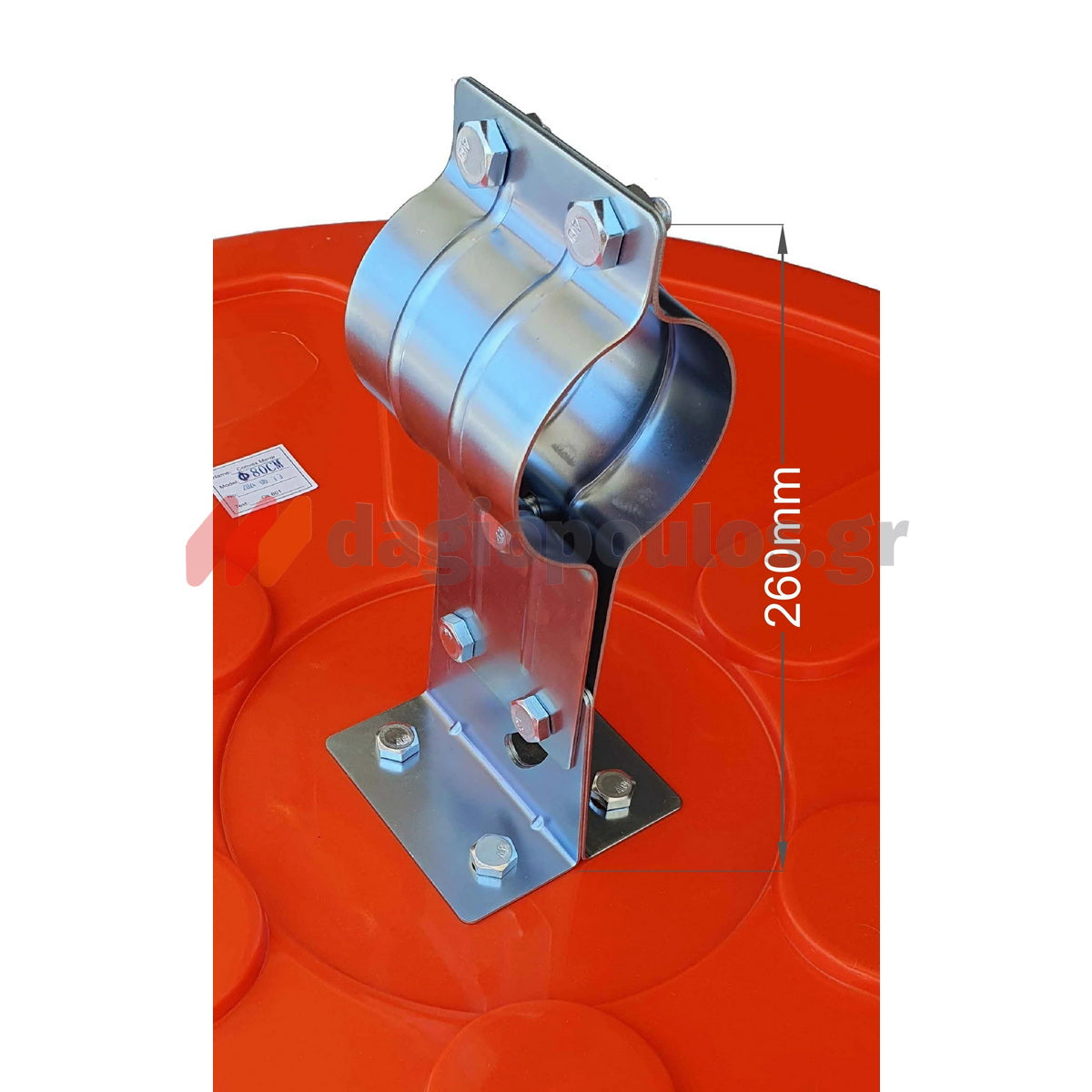 Καθρέφτης Ασφαλείας Απλός Με Γείσο Φ 100cm