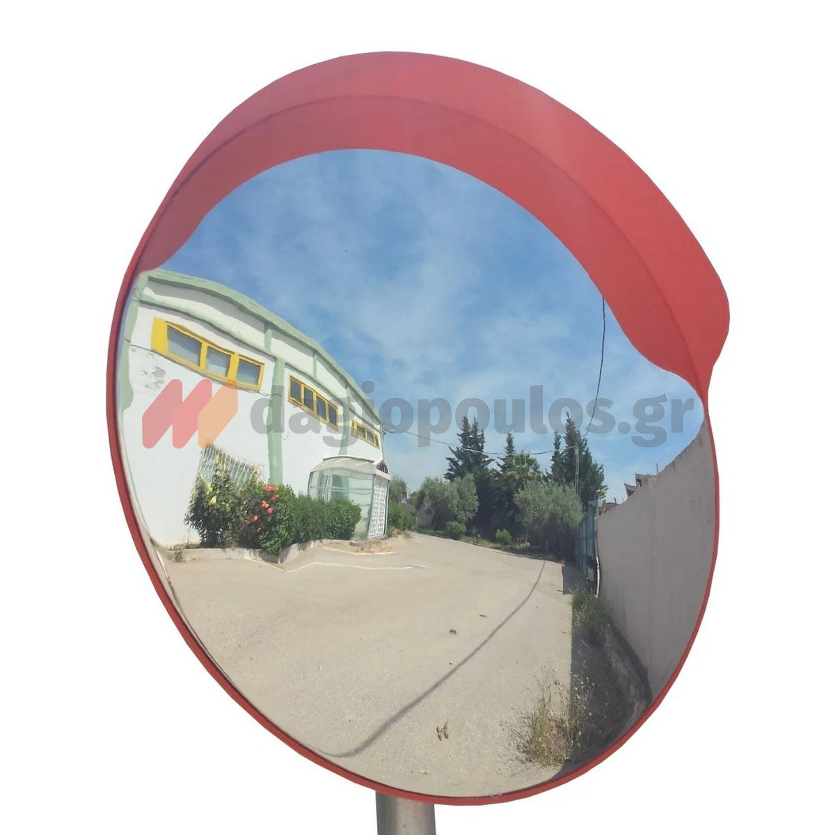 Καθρέφτης Ασφαλείας Απλός Με Γείσο Φ 100cm