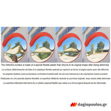 Καθρέφτης Ασφαλείας Απλός Με Γείσο Φ 100cm