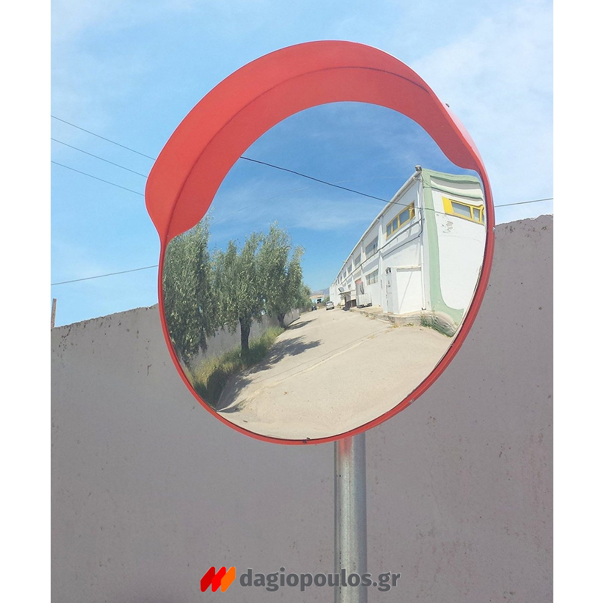 Καθρέφτης Ασφαλείας - Ελέγχου Πολυκαρβονικός Με Γείσο 60cm