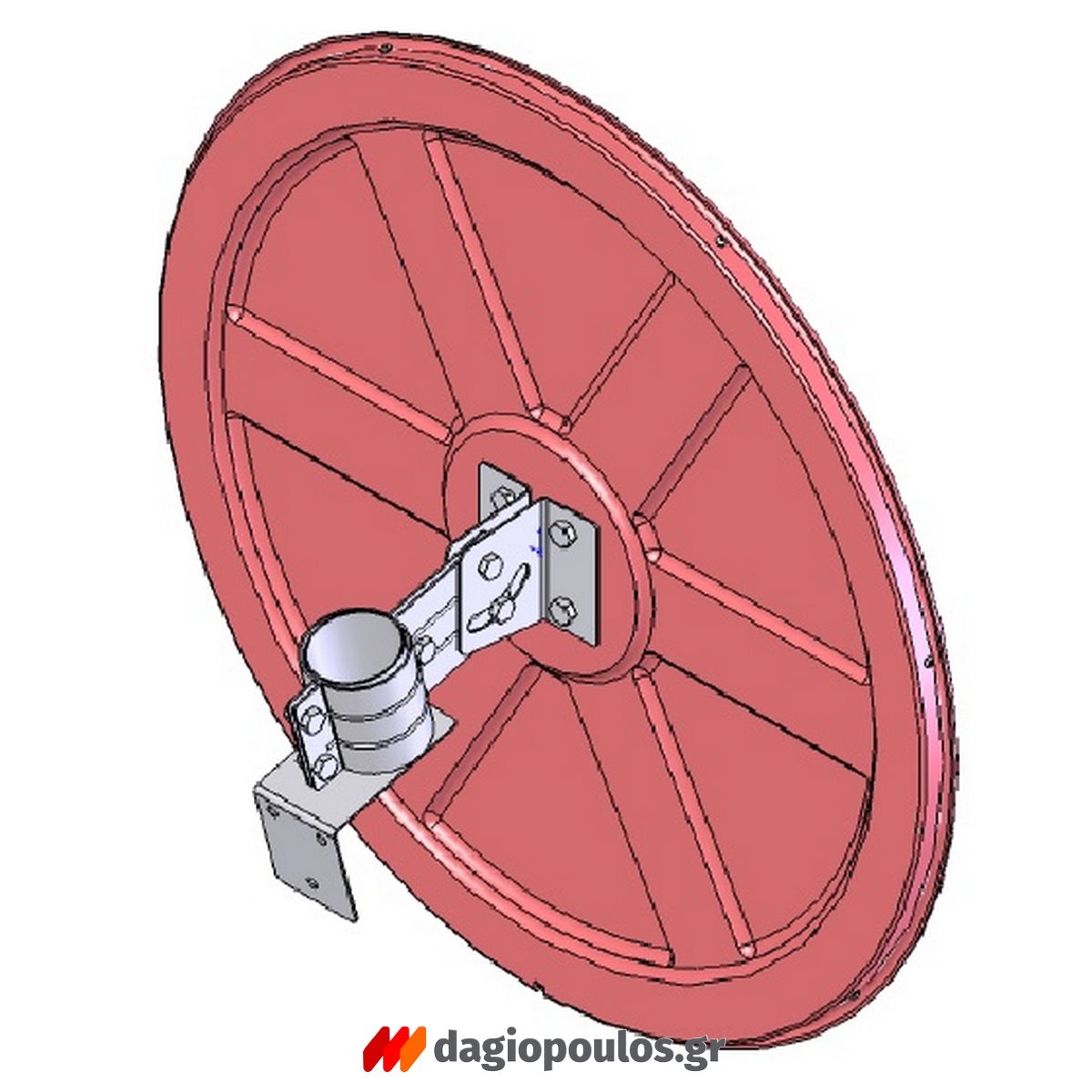 Καθρέφτης Ασφαλείας - Ελέγχου Πολυκαρβονικός Με Γείσο 60cm