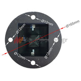 Κολωνάκι Μεταλλικό Τετράγωνο Σταθερό Απαγόρευσης Στάθμευσης & Οριοθέτησης Με Πυραμιδικό Τελείωμα και Κρίκο 52cm Σταθερό