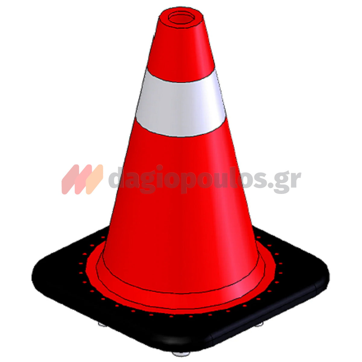 Κώνος Κυκλοφορίας Ελαστικός PVC 30cm