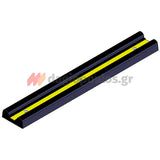 Λάστιχο Προστασίας Επιτοίχιο 1000mm x 160mm x 50mm ΚΙΤΡΙΝΟ/ΜΑΥΡΟ