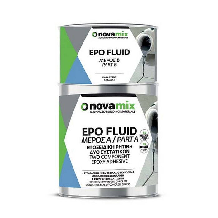 Novamix Epo Fluid Ενέσιμη Εποξειδική Ρητίνη 2 Συστατικών Γκρι 1Kgr