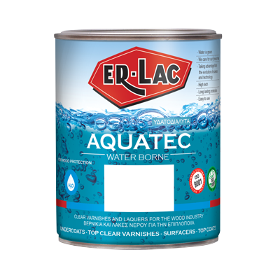 Erlac Aquatec Finish 1K 31200 Άοσμο Βερνίκι Επιπλοποιίας Ξύλου Νερού 1Σ Σατινέ