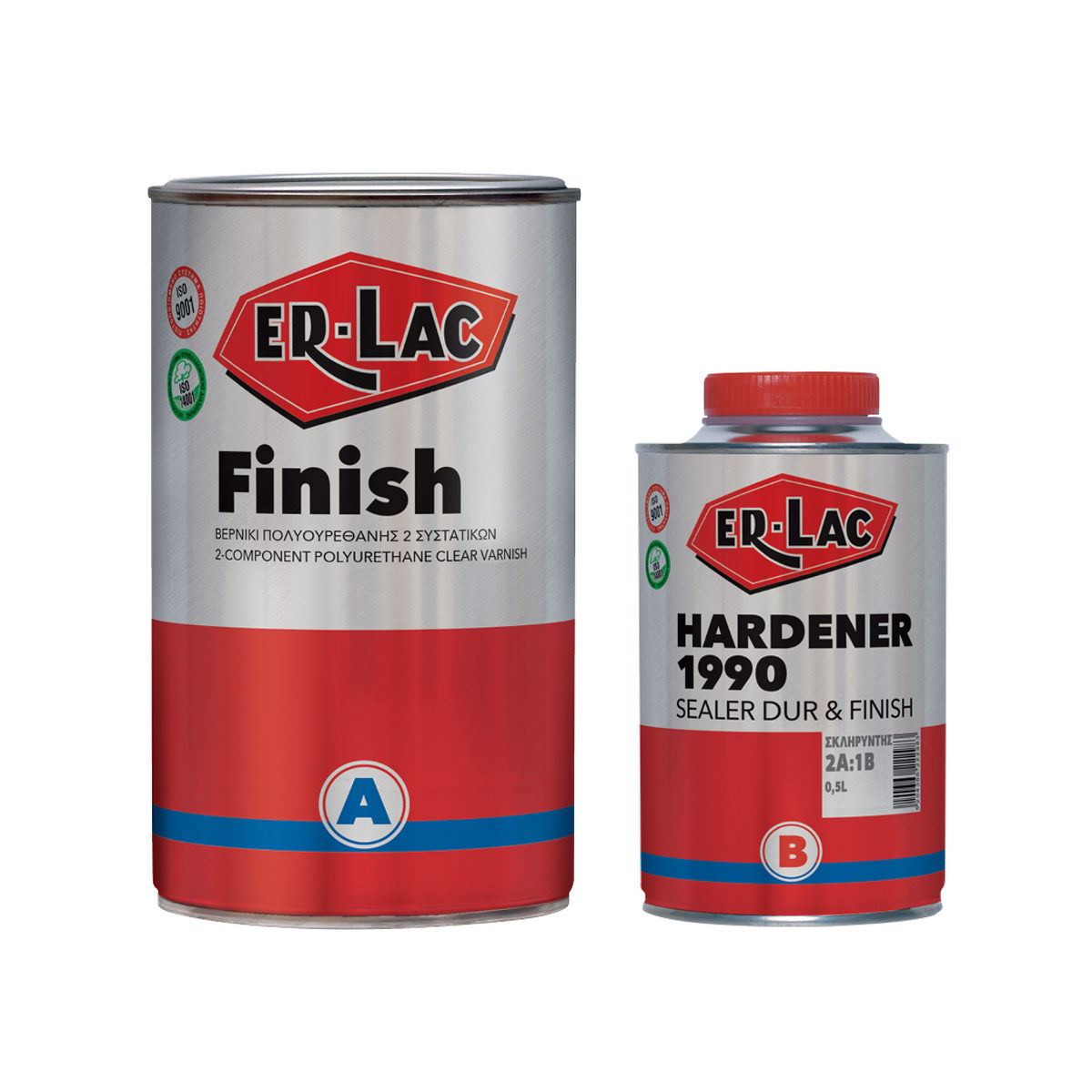 ErLac Finish Βερνίκι Επιπλοποίας 2 Συστατικών Πολυουρεθάνης 10%