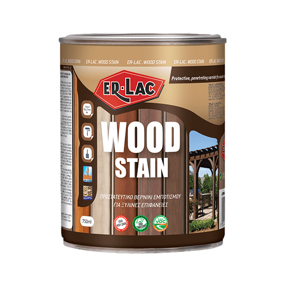 ErLac Wood Stain Βερνίκι Εμποτισμού & Συντηρητικό Ξύλου Διαλύτου Εξωτ.Χρήσης 1020 Άχρωμο