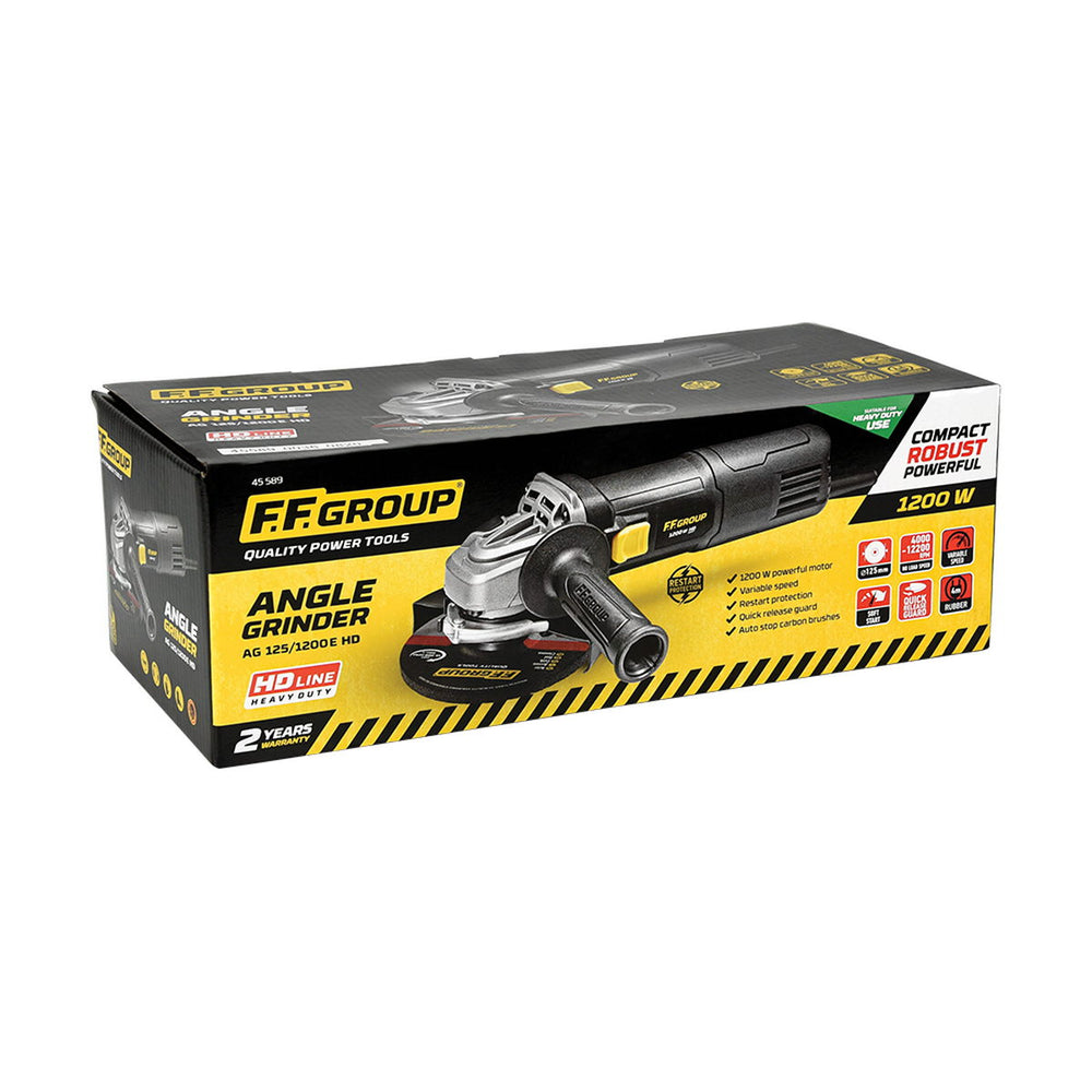FFG AG 125/1200E HD 45589 Ηλεκτρικός Γωνιακός Τροχός 1200W 125mm ΡΥΘΜΙΖΟΜΕΝΟΣ
