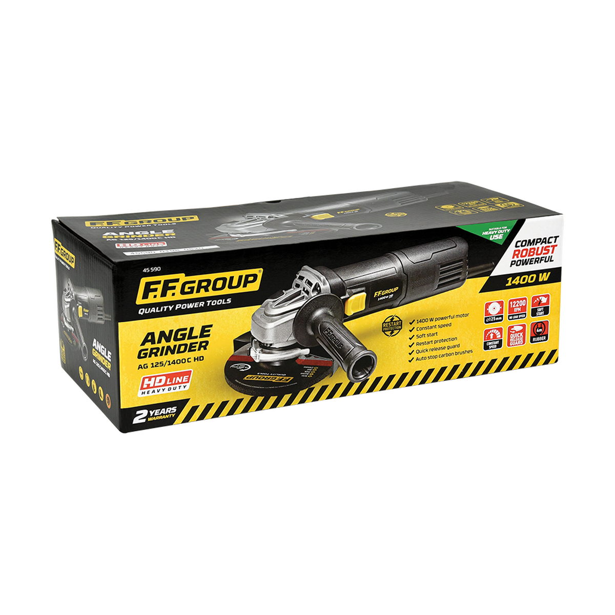 FFG AG 125/1400C HD 45590 Ηλεκτρικός Γωνιακός Τροχός 125mm 1400Watt