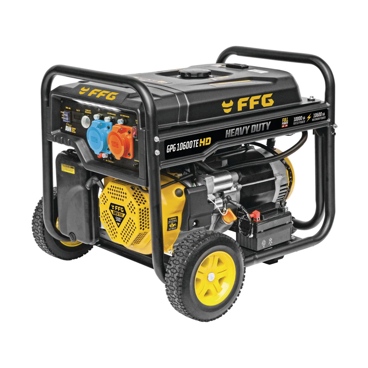 FFG GPG 10600TE HD 47526 Γεννήτρια Βενζίνης Τριφασική με Σταθεροποιητή AVR 8.5kW 10.6kVA