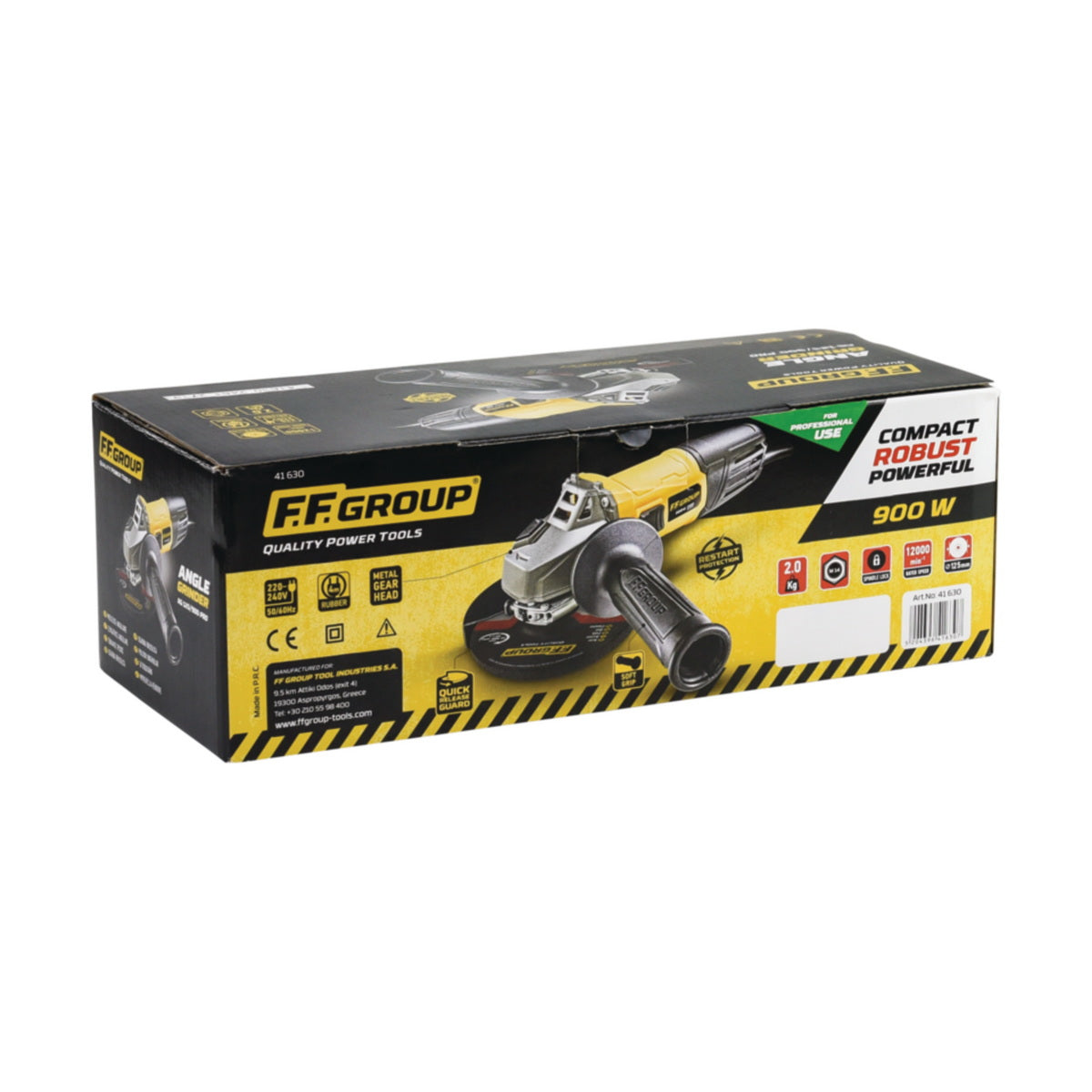 FF Group AG 125/900 PRO 41630 Ηλεκτρικός Γωνιακός Τροχός 900Watt 125mm