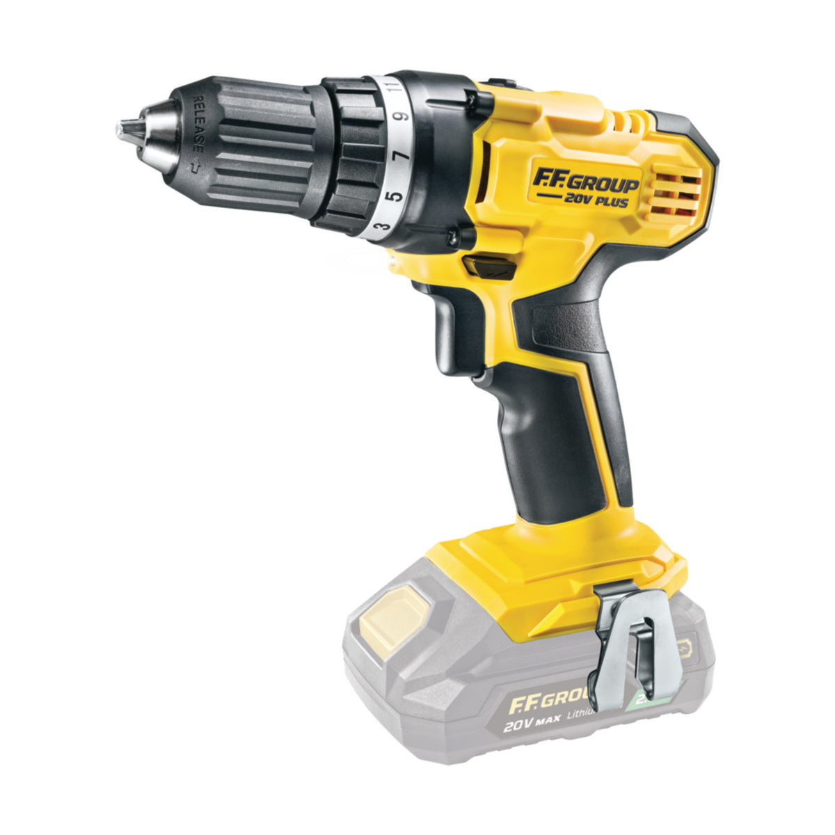 FF Group CDD/35 20V PLUS 41624 Δραπανοκατσάβιδο Μπαταρίας 20V Li-Ion Με 2 Μπαταρίες 2.0Ah - Βαλίτσα