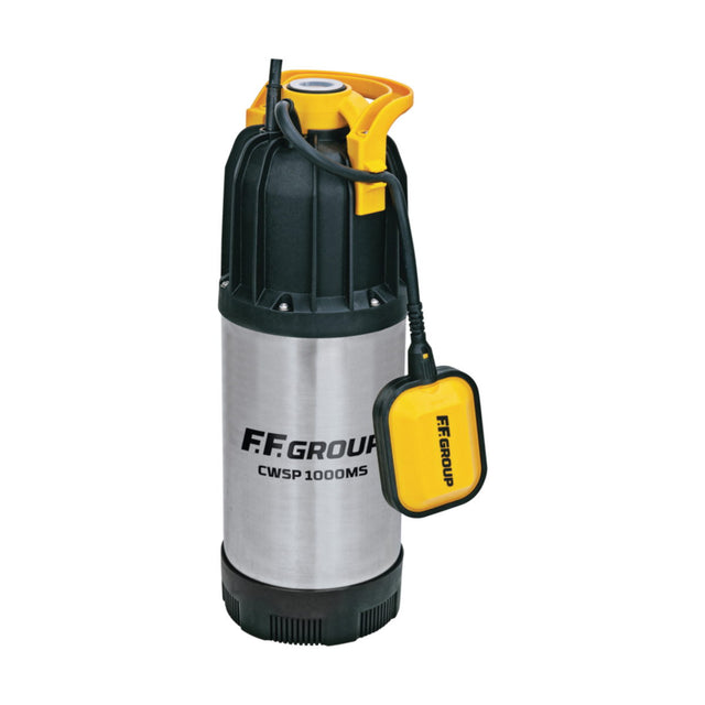 FF Group CWSP 1000MS 43482 Επαγγελματική Αντλία Βυθιζόμενη (Υποβρύχια) Ομβρίων Υδάτων 1000W 6500Ltrhr Inox