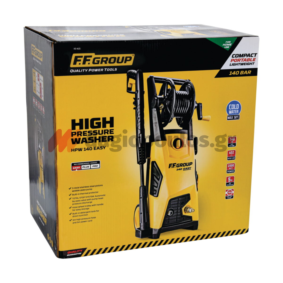 FF Group HPW 140 EASY 43415 Πλυστικό Υψηλής Πίεσης 140Bar 402Ltr/hr