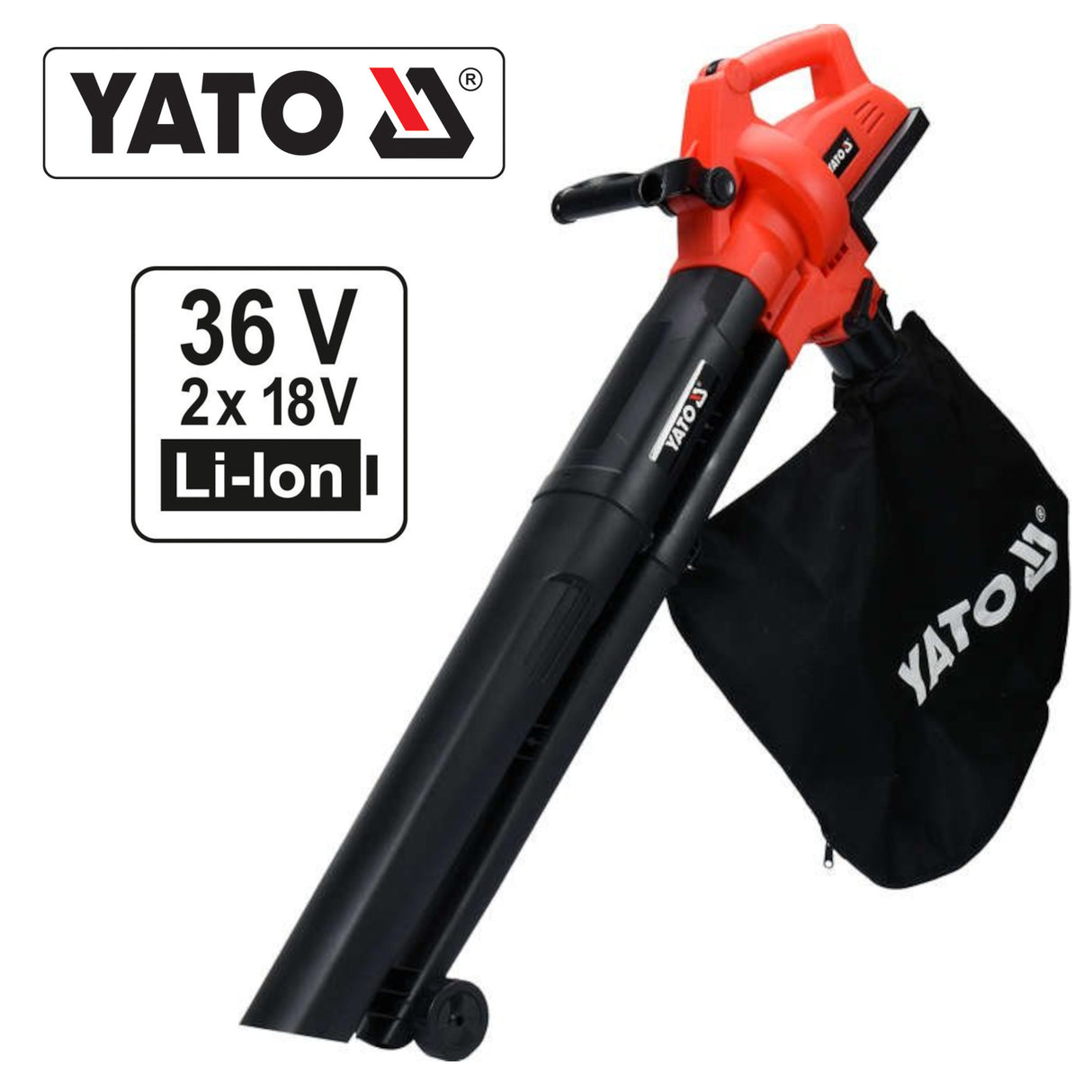 Yato YT-85175 Φυσητήρας Αναρροφητήρας Κήπου Μπαταρίας 36V (2x18V) Li-ion SOLO