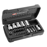 Facom RSX.19BPB Συλλογή Καρυδάκια & Μύτες Torx 1/4" Σετ 21 Τεμ
