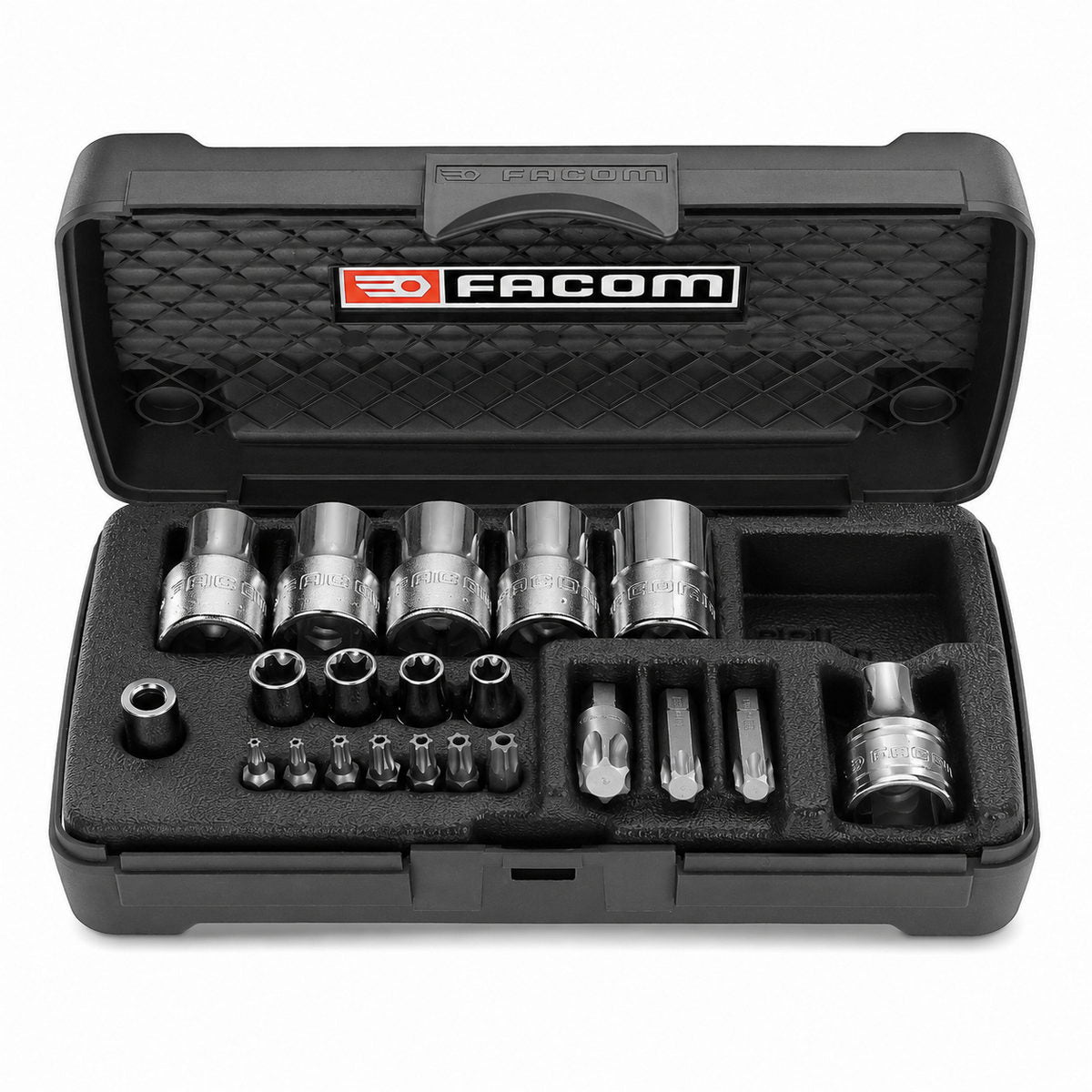 Facom RSX.19BPB Συλλογή Καρυδάκια & Μύτες Torx 1/4" Σετ 21 Τεμ